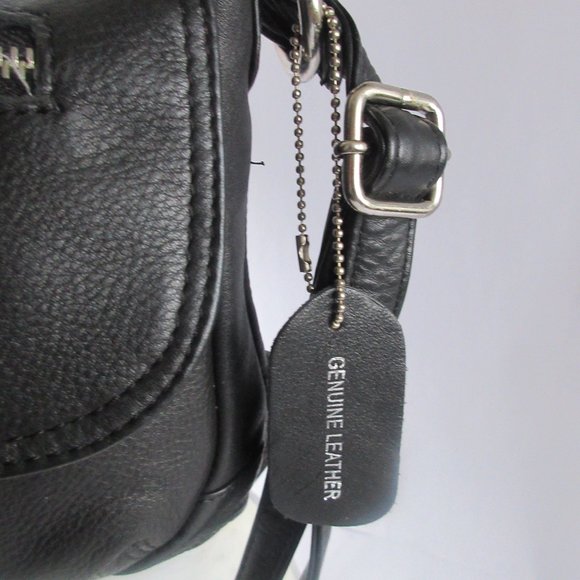 COPY - Great American Leather Work Black Shoulder Lining Bag Zipped - Picture 3 of 11